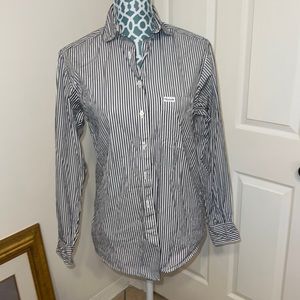 Faconnable Pin Stripe Button Down Shirt